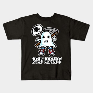 Ghost Stay Creepy Halloween Kids T-Shirt